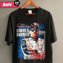 2001 schedule dale earnhardt winston cup nascar racing formula 1 f1 shirt