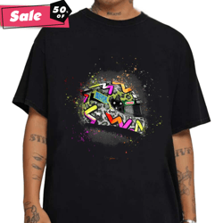 2020 splatter art helmet daniel ricciardo car racing unisex t-shirt