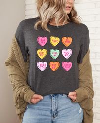 be mine sweatshirt, conversation hearts shirt, xoxo sweatshirt, valentines day shirt, couple shirt, gift for her, gift f