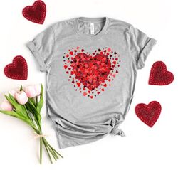 double heart shirt, valentines gift shirt, love shirt, valentines day heart tee, teacher gift shirt, valentine heart tee