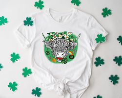 lucky heifer st patricks shirt - st patricks day tee - heifer four leaf clover shirt - st patricks day clover tee - st p