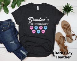 grandmas sweethearts shirt, personalized grandma shirt with grandkids name, gift for grandma, valentines gift, grandma v