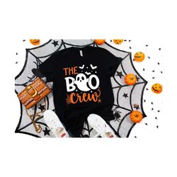 the boo crew shirts, custom halloween shirts, kids halloween shirts, halloween party shirts, family matching shirts, gho