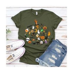 halloween little things doodles shirt, cute halloween tee shirt, halloween graphic shirt, pumpkin witch ghost spooky mom