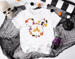 Disney Halloween Shirt, Mickey Halloween T-shirts, Halloween 2023 Gift Shirt, Women Disney Halloween Shirt, Disney Match