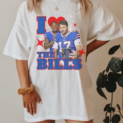 comfort colors i love the bills tshirt, bootleg bills mafia shirt, nfl vintage shirt, buffalo bills josh allen shirt