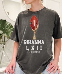 comfort colors super bowl lxii tshirt, rihanna halftime shirt, patrick mahomes shirt, jalen hurts shirt, eagles shirt