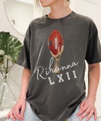 comfort colors super bowl lxii tshirt, rihanna halftime shirt, patrick mahomes shirt, jalen hurts shirt, eagles shirt