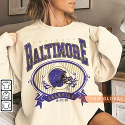 baltimore football sweatshirt, lamar jackson shirt retro crewneck, ravens vintage 90s graphic tee gift for fan l114p