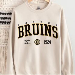 boston bruins crewneck, vintage style boston hockey sweatshirt, boston bruins sweatshirt, college sweatshirt, hockey fan