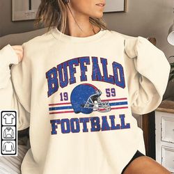 buffalo football sweatshirt, shirt retro style 90s vintage unisex crewneck, graphic tee gift for football fan sport l140