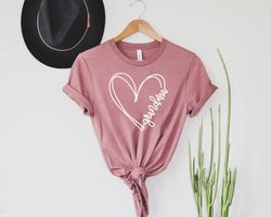 personalized grandma shirt ,custom grandma gift, grandma heart shirt, funny grandma shirt, mothers day gift, grandma bir