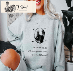 mirrorball lyrics taylor swift sweatshirt, taylor swift mirrorball album, taylor swift gifts to fans - happy place for m