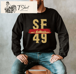 sf 49ers t shirt mens 49ers gift ideas for him - happy place for music lovers