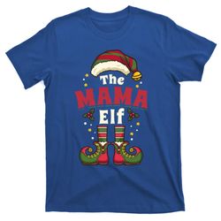 mama elf mother christmas matching family gift t-shirt