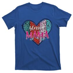 blessed mama modern hippie style mothers day gift t-shirt
