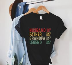 personalized grandpa tshirt,gift for pops,birthday gift for legend grandpa,vintage fathers day gift, custom grandpa tee,