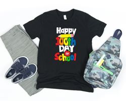 happy 100 days of school shirt, 100th day of school t-shirt, teacher shirt, kindergarten shirts, gift for student, back