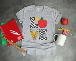 kindergarten love shirt, kindergarten shirt, back to school shirt, teacher life shirt, first grade teacher shirt, gift