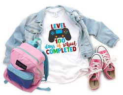 level 100 days of school completed, teacher gifts, teacher appreciation, 100 days brighter, back to school shirt, 100 ma