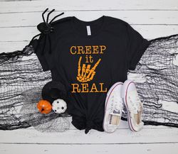 creep it real, funny halloween shirts, witch shirt, hocus pocus shirt, basic witch shirt, happy halloween shirt