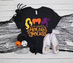 it's all a bunch of hocus pocus halloween shirts, funny halloween shirts, witch shirt, hocus pocus shirt, basic witch sh