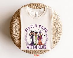 sister hood halloween sweatshirt, witch club shirt, halloween sweatshirt, happy halloween shirt, halloween ghost shirt,
