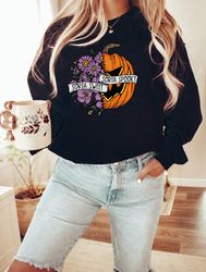 sorta sweet sorta spooky sweatshirt, halloween sweatshirt, flower skull shirt, halloween shirt, halloween party shirt, f