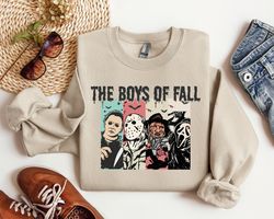 the boys of fall sweatshirt, horror movie characters sweatshirt, halloween shirt, horror movie sweatshirt, halloween t-s