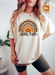 fall rainbow sweashirt,its fall yall,fall sweatshirt for women, pumpkin shirt, fall crewneck womens thanksgiving shirt,l