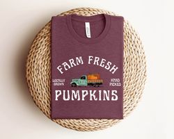 Fall Sweatshirt, Farm Fresh Pumpkins Sweatshirt, Thanksgiving Sweatshirt, Cute Fall Sweatshirt, Women Graphic Sweatshir