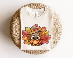 Cute Turkey Fall Thanksgiving Shirt, Thanksgiving Family Matching Shirt, Turkey Face Shirt, Funny Thanksgiving Shirt, Th