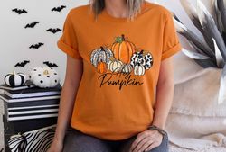 Hey Pumpkin, Hello Pumpkin, Fall Shirt, Pumpkin Shirt, Fall Women, Fall Tshirts, Retro Shirt, Thanksgiving Shirts, Leopa