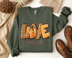 Love Fall Y'all Pumpkin Sweatshirt,fall Pumpkin Shirt,fall Y'all Shirt, Pumpkin Leopard Shirt,fall Shirt,pumpkin Shirt,l