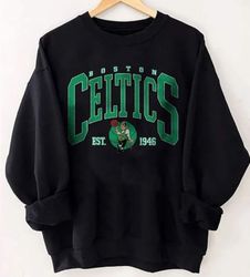 boston celtic basketball sweatshirt, boston celtic 90s t-shirt, retro style shirt crewneck sweatshirt, boston basketball