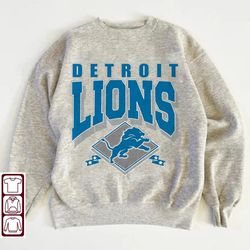 detroit football crewneck, vintage sweatshirt, game day pullover, 90s style football crew 02no01