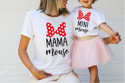 Mama mouse Mini mouse Shirt, Mama mouse matching Tshirt, Mama mini shirt, Mommy and Me shirt, Mothers Day Shirt