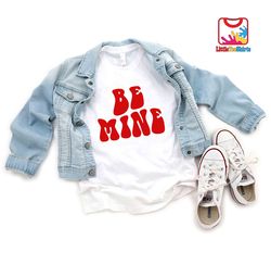 be mine toddler shirt, retro valentines day kids shirt, valentines toddler shirt, valentines gift for kids