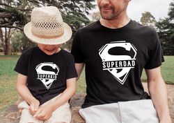 Fathers Day Gift Fathers Day Shirts for Dad and Kids Birthday Gift for Dad Super Dad Shirt Gift from Kids Dad Shirt Fami