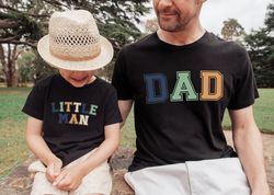 Retro Little Man And Dad Matching Shirts, Retro Boys And Dad Shirt, Dad and Son matching Shirt,daddy and me shirt,Father