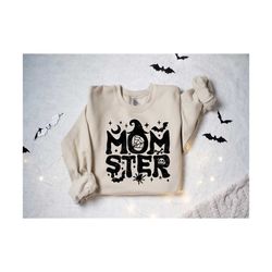 momster sweatshirt, halloween mom sweatshirt, funny halloween shirt, pumpkin shirt, women halloween shirt, halloween gif