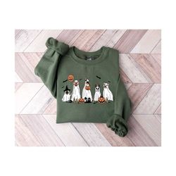 halloween sweatshirt, halloween sweater,2023 happy halloween, retro spooky season, ghost sweatshirt,halloween dog sweats