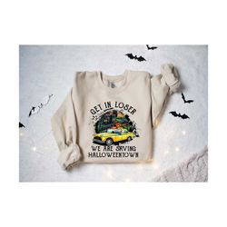 get in loser we are saving halloween town, vintage hallowentown est 1998 sweatshirt, halloweentown sweatshirt, pumpkin h