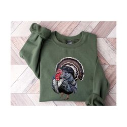 vintage turkey sweatshirt, thanksgiving shirt, thanksgiving sweatshirt, autumn shirt, fall sweatshirt, turkey shirt, vin