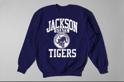 jackson state university jsu crewneck sweatshirt hbcu college swag big blue special for homecoming