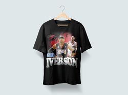 new allen iverson vintage 90s basketball t-shirt 90s nba player tee, vintage style t-shirt, allen iverson graphic tee ph