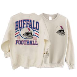 buffalo football shirt, vintage style buffalo football crewneck, football sweatshirt, buffalo football sweatshirt, footb