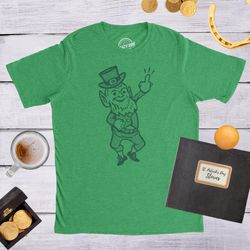 leprechaun middle finger, flipping the bird, leprechaun shirt, st patricks day shirt, funny shirts, st patricks day, st