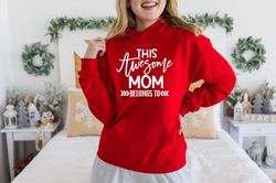 this awesome mom belongs to hoodie, gift for mom, mothers day hoodie,personalized mom gift, personalized hoodie,mothers