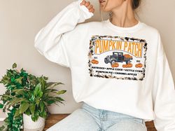 farm fresh pumpkins truck sweater, pumpkin pullover sweatshirt, vintage pumpkin patch sweater, halloween sweater, pumpki